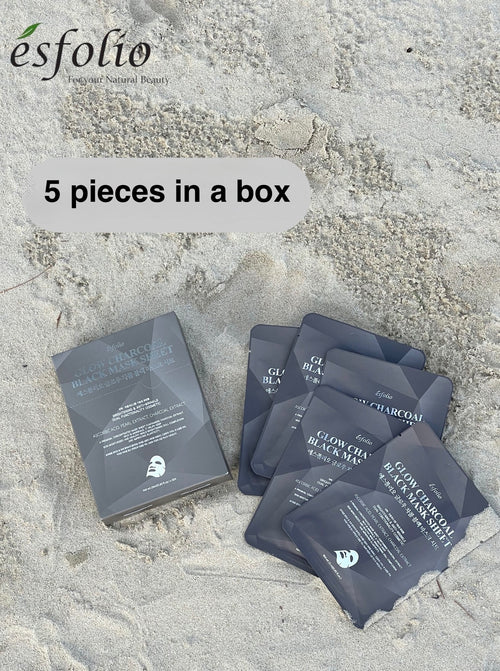 Glow charcoal black mask sheet