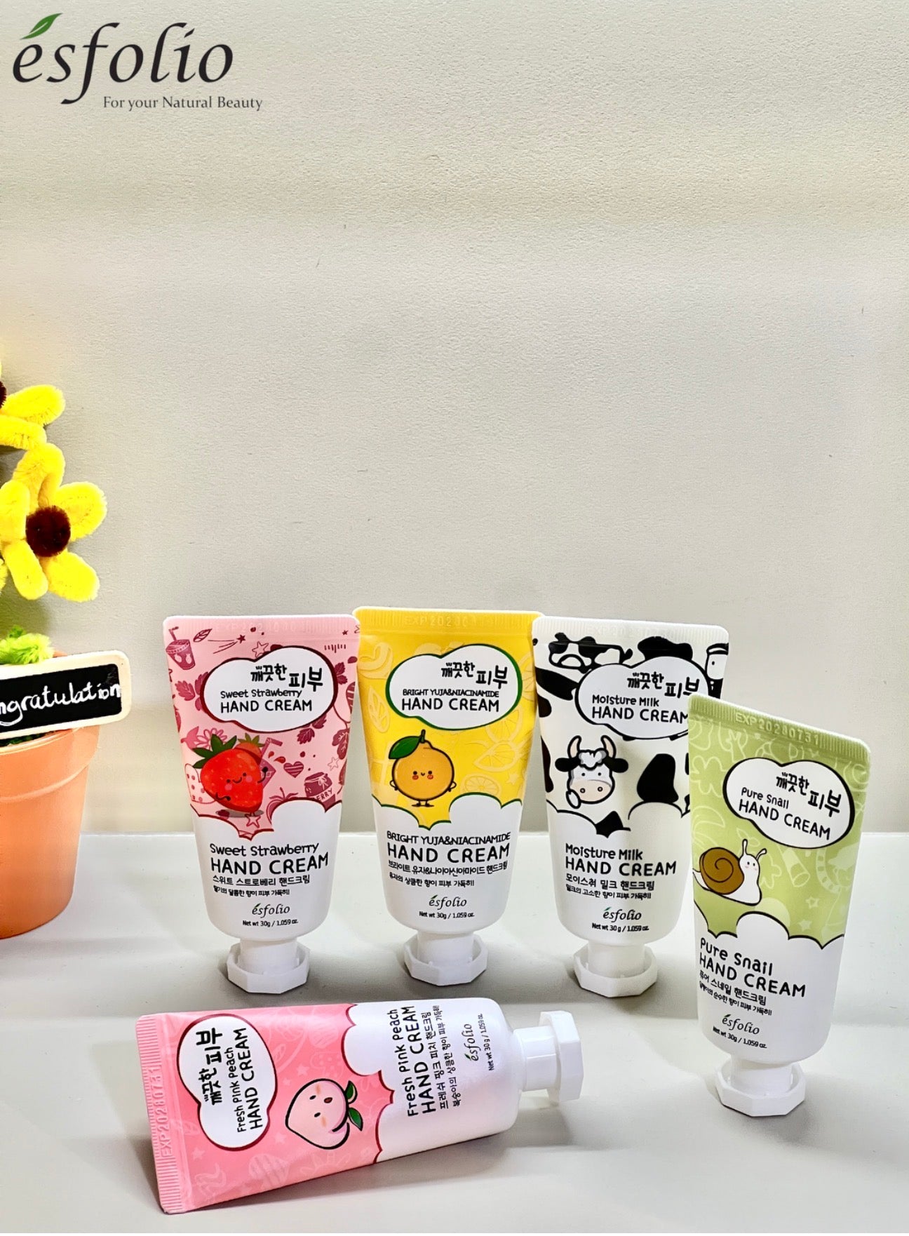 Hand cream set of 5