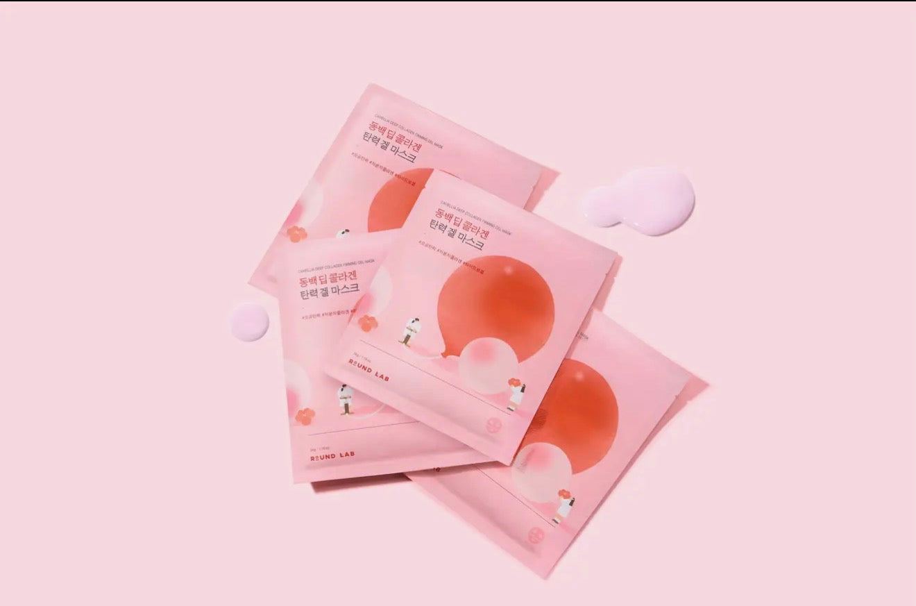 Round Lab-Camellia Deep Collagen Firming Gel Mask 4masks