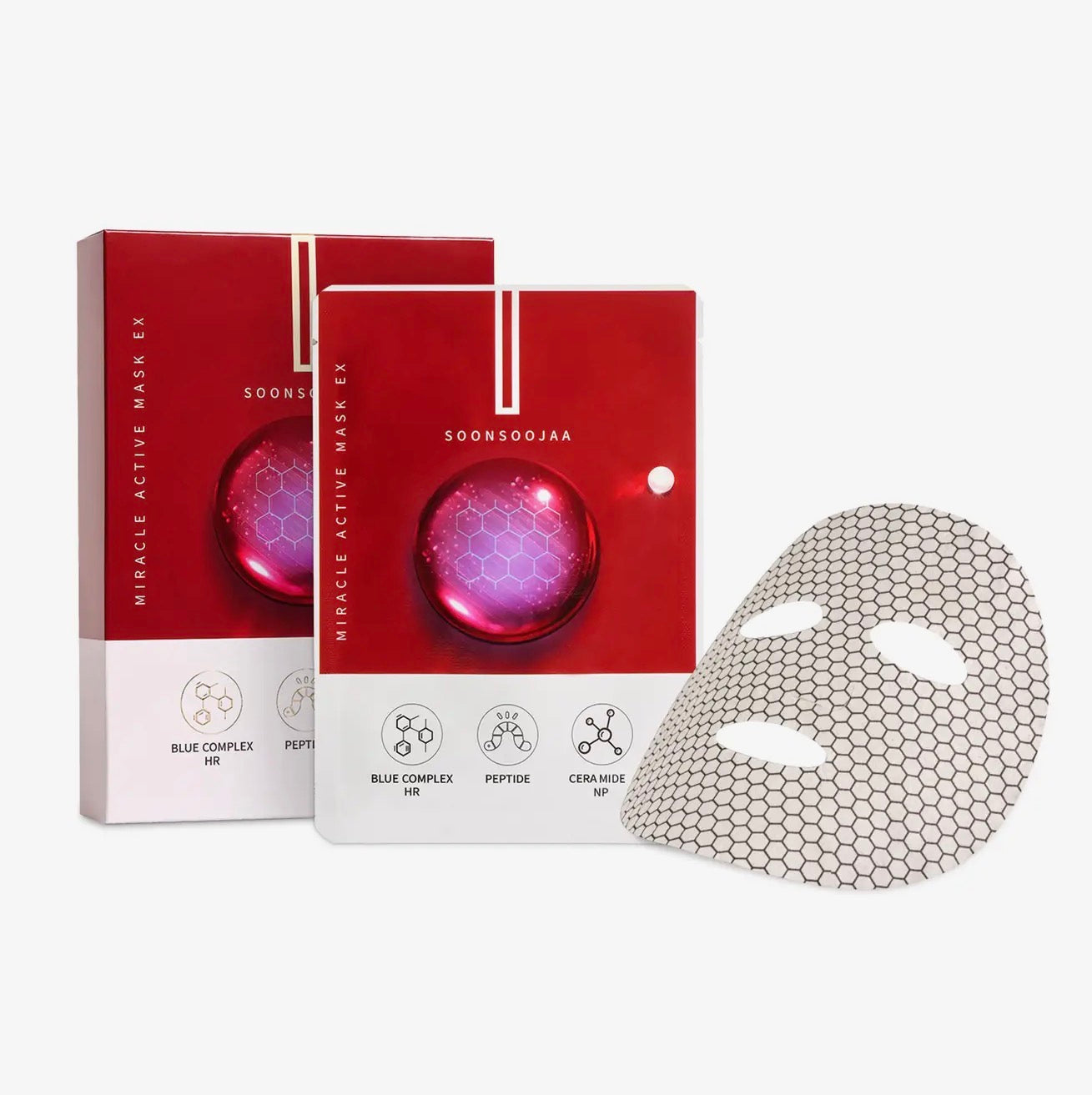 Soonsoojaa Miracle Active Mask Ex 30ml / 1.01fl.oz. X 10ea #15-Minute Miracle: Microcurrent Masks with Bioelectricity